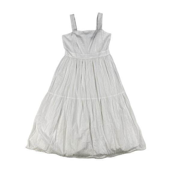 Ann Taylor - Fit and Flare Maxi Dress in White - Picture 1 of 6